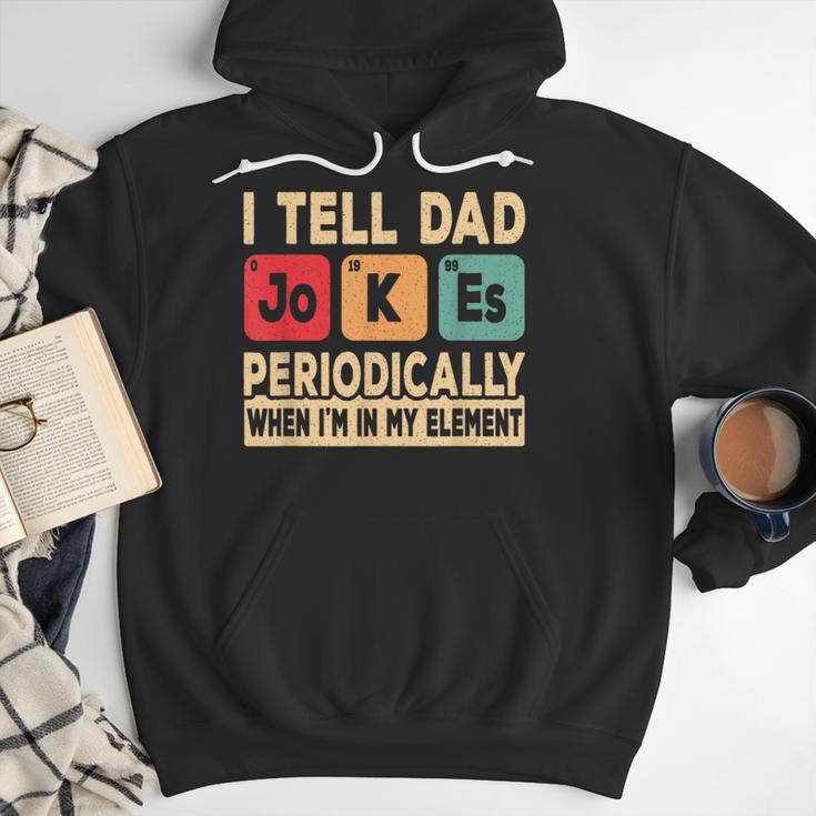 I Tell Dad Jokes Periodically Retro Papa Fathers Day Men Men Hoodie