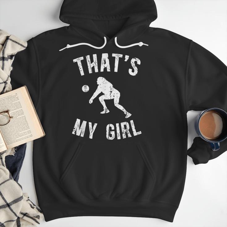 That's My Girl Volleyball Dad Of A Volleyball Player Father Men Hoodie