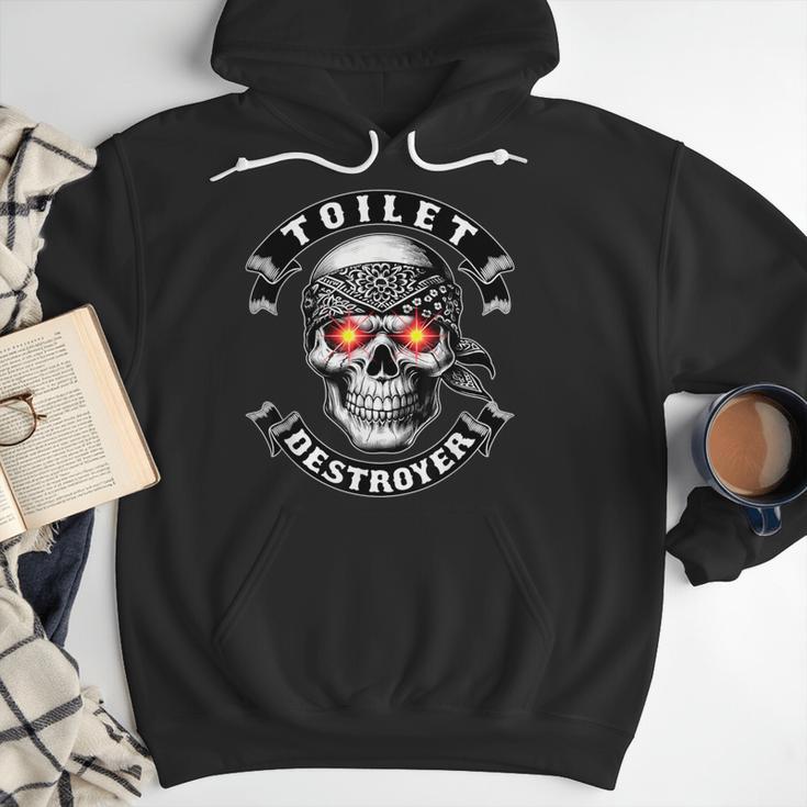 Toilet Destroyer Poop Jokes Dad Humor Poop Diarrhea Men Hoodie Toilet Destroyer Poop Jokes Dad Humor Poop Diarrhea Men Hoodie