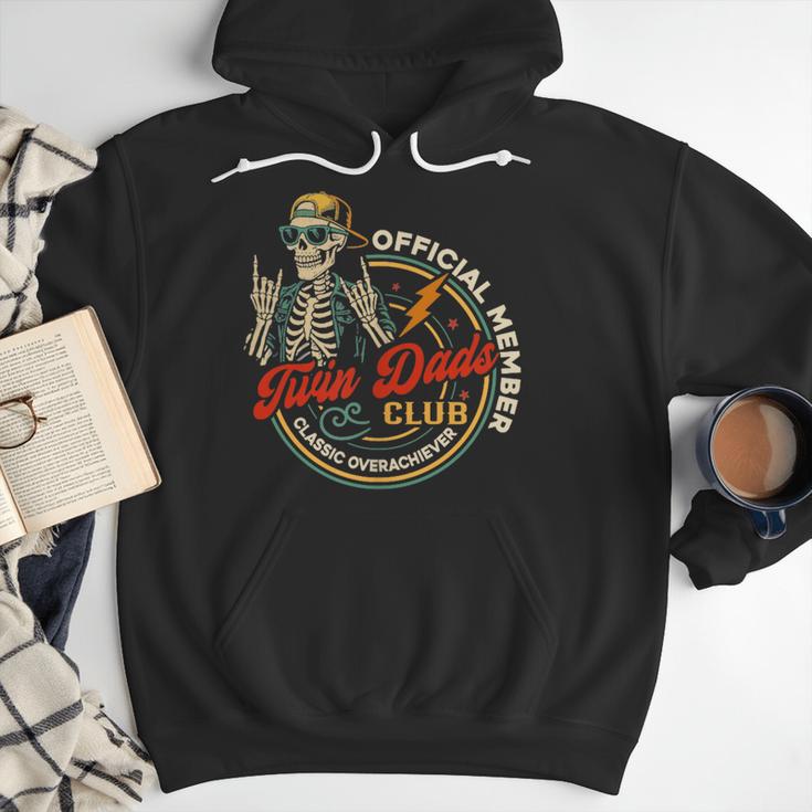 Twin Dad Club Dad Of Twins Skeleton Father's Day Men Hoodie Twin Dad Club Dad Of Twins Skeleton Father's Day Men Hoodie
