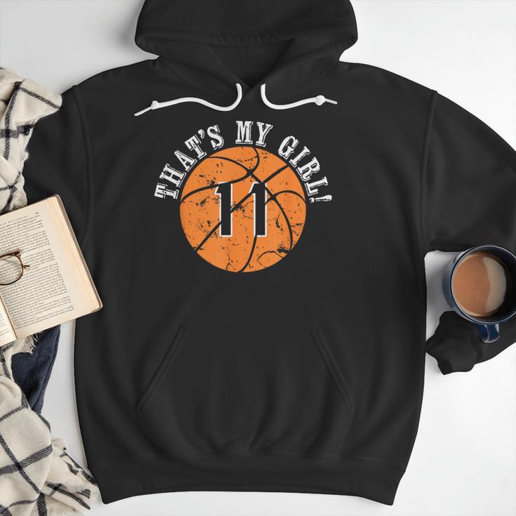 Unique That's My Girl 11 Basketball Player Mom Or Dad Men Hoodie