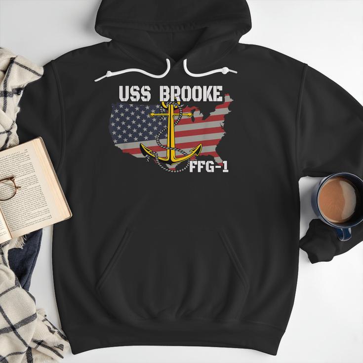 USS Brooke FFG-1 Frigate Veterans Day Son Father Grandpa Dad Men Hoodie USS Brooke FFG-1 Frigate Veterans Day Son Father Grandpa Dad Men Hoodie