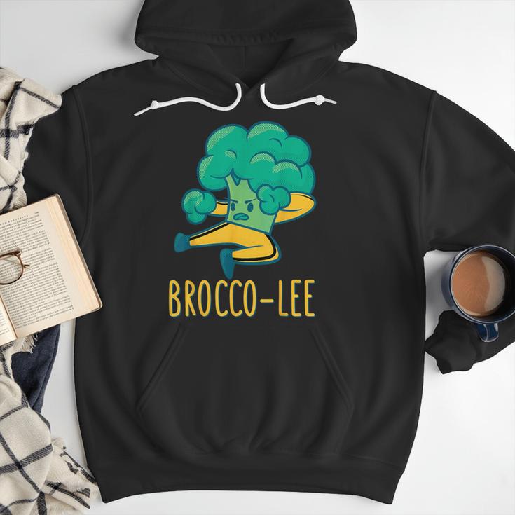 Vegetable Word Game Dad Joke Brocco-Lee Broccoli Men Hoodie