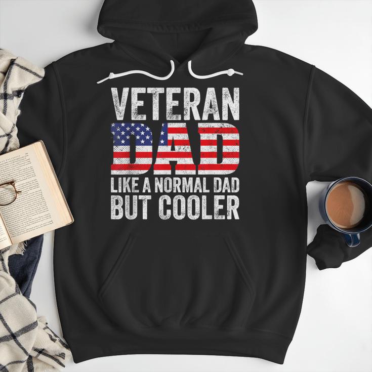 Veteran Dad Like A Normal Dad But Cooler American Flag Men Hoodie Veteran Dad Like A Normal Dad But Cooler American Flag Men Hoodie