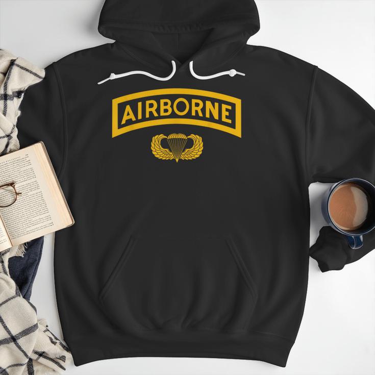 Vintage Airborne Veteran Paratrooper For Men Dad T-Shirt Men Hoodie