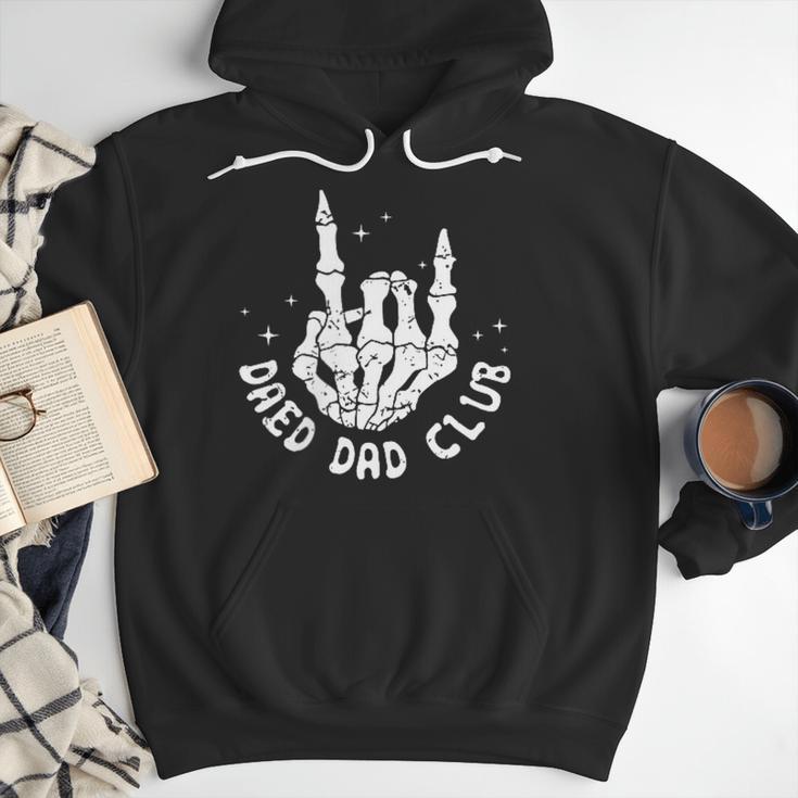 Vintage Dead Dad Club Matching 2 Sides Fathers Day Men Hoodie