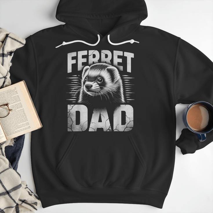Vintage Ferret Dad Ultimate Pet Lover Ferret Owner Men Hoodie