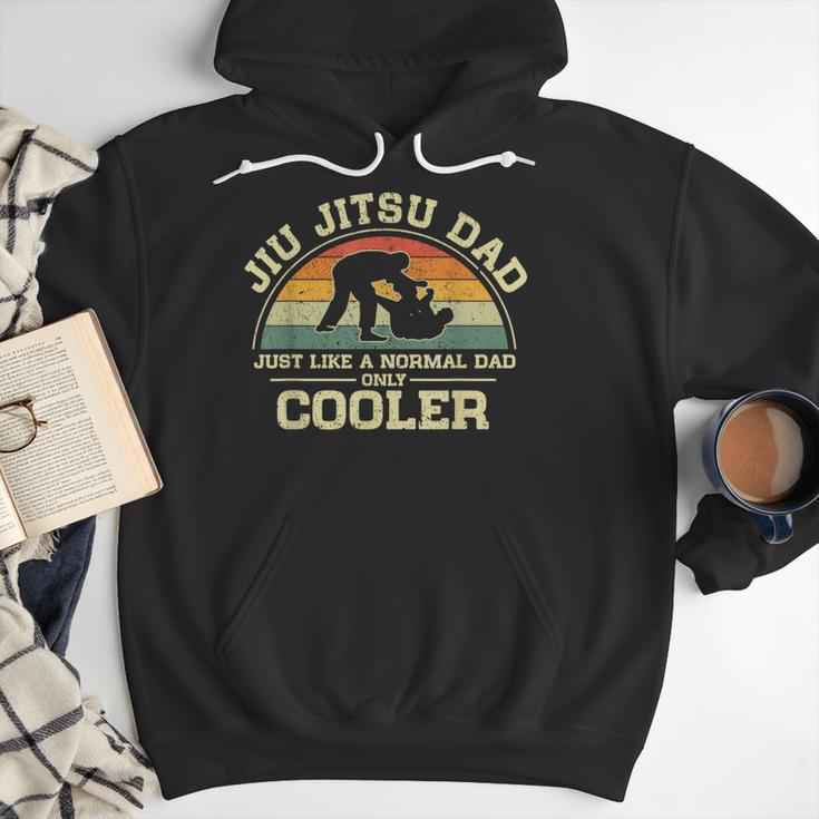 Vintage Jiu Jitsu Dad Just Like A Normal Dad Only Cooler Men Hoodie