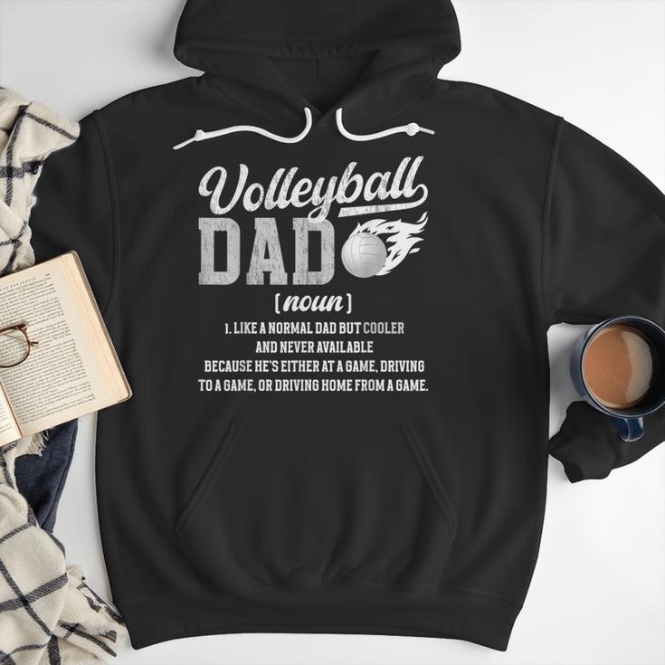 Volleyball Dad Definition Dad Of A Volleyball Player Father Men Hoodie