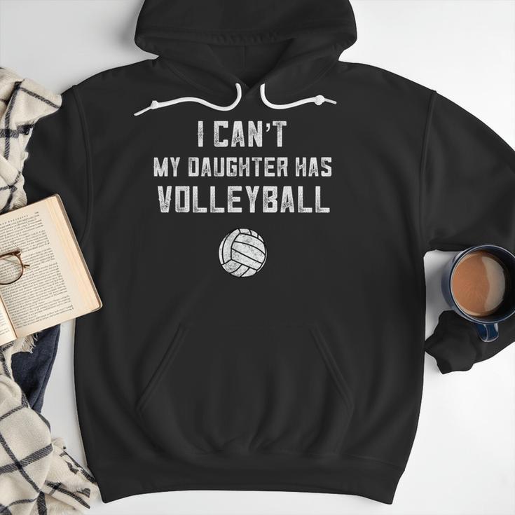 Volleyball Dad Men I Can't My Daughter Has Volleyball Mom Small Men Hoodie