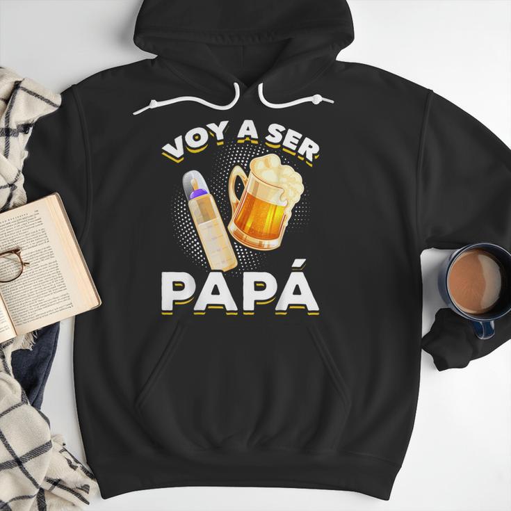 Voy Hacer Papa Ser Papa Voy A Ser Papa Dad To Be In Spanish Men Hoodie