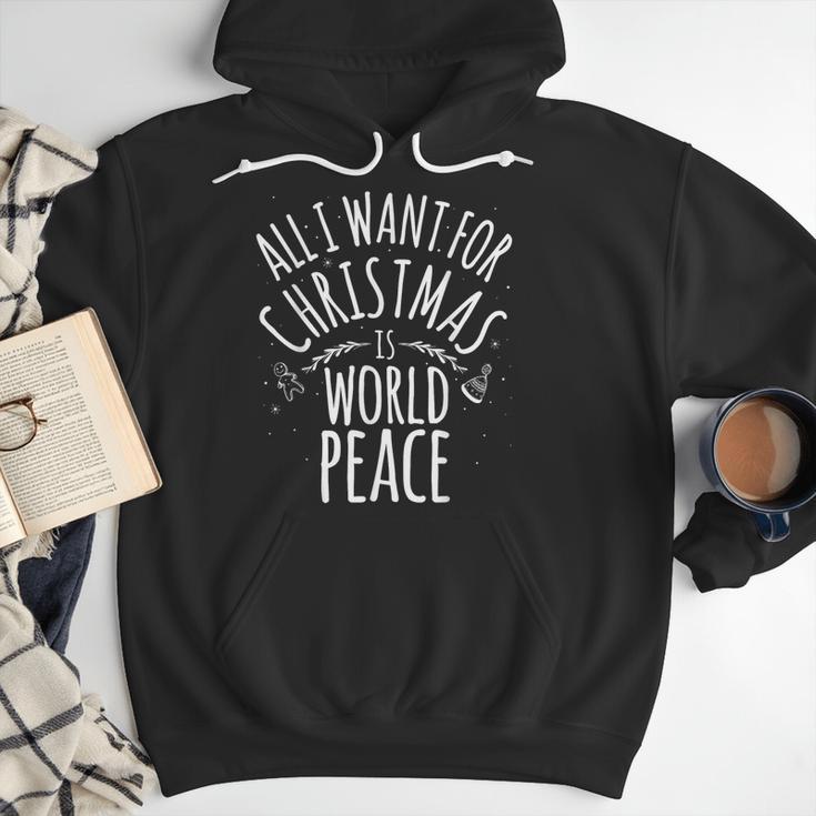 ALL I WANT FOR CHRISTMAS IS WORLD PEACE Shirt Mom Dad Men Hoodie ALL I WANT FOR CHRISTMAS IS WORLD PEACE Shirt Mom Dad Men Hoodie