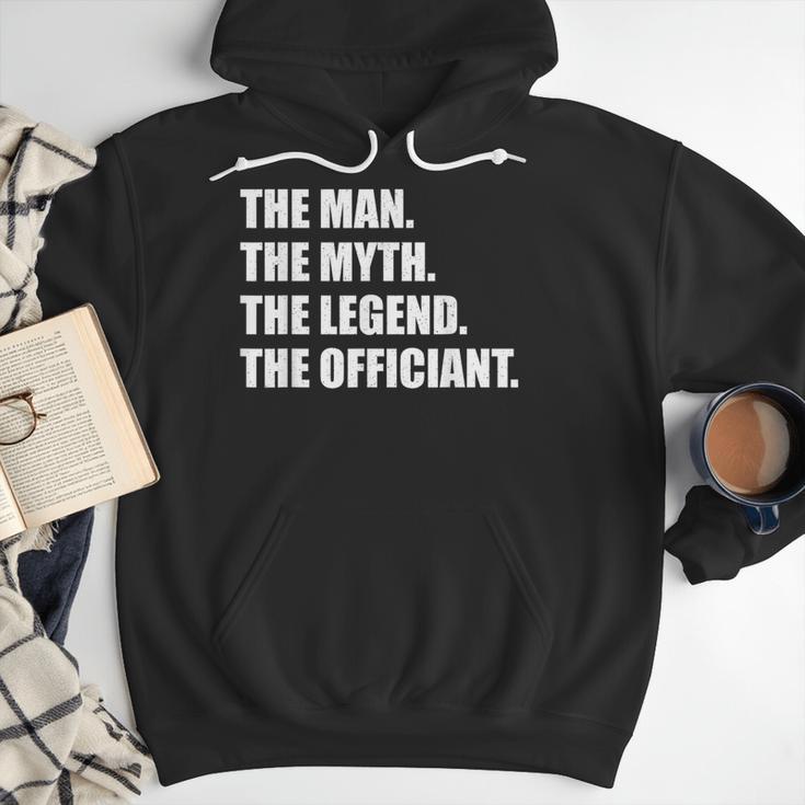 Wedding Officiant Art For Men Dad Ordained Minister Men Hoodie