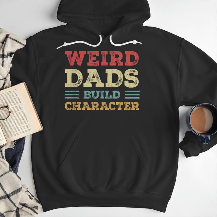 Weird Dads Build Character Vintage Men Hoodie