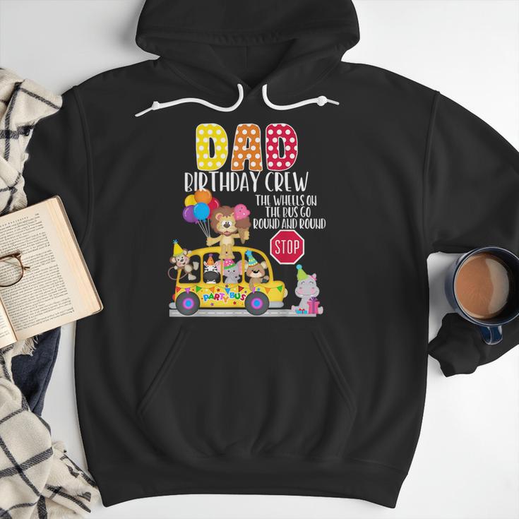 The Wheels On The Bus Dad Birthday Crew Party Toddler Kids Men Hoodie
