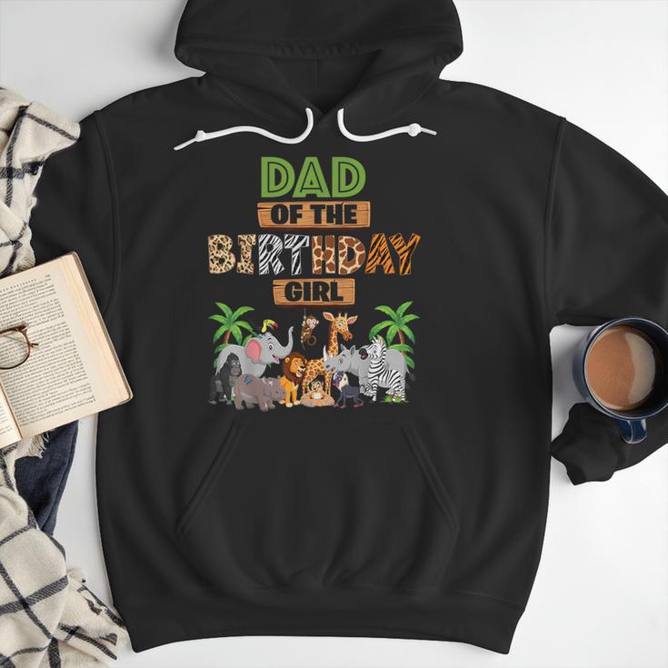 Wild Dad Of The Birthday Girl Zoo Safari Jungle Animal Men Hoodie