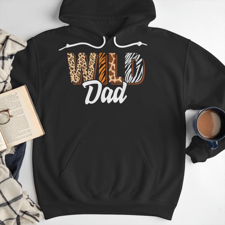 Wild Dad Zoo Born Two Be Wild B-Day Safari Jungle Animal Men Hoodie