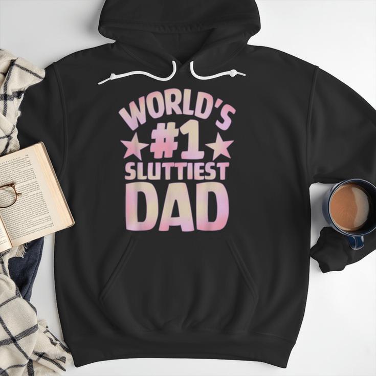 World's 1 Sluttiest Dad Apparel Men Hoodie