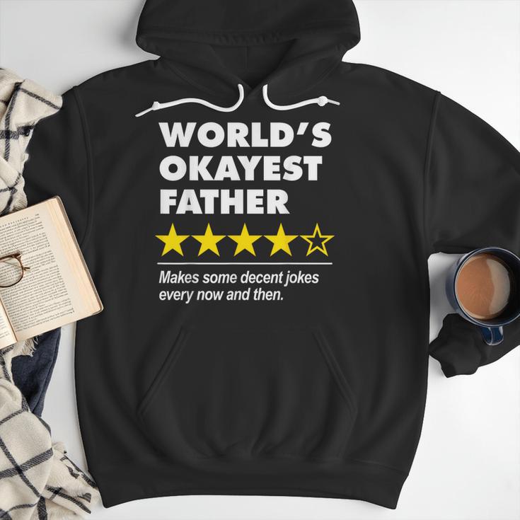 Worlds Okayest Father Dad Joke Review For Fathers Day Men Hoodie