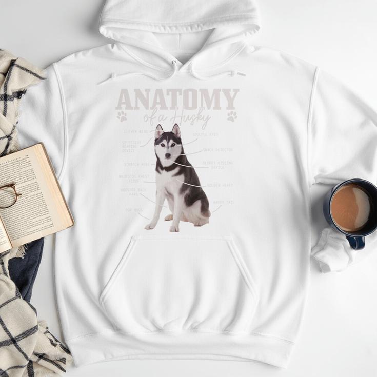 Anatomy Of A Siberian Husky Cute Dog Husky Mom Dad Men Hoodie