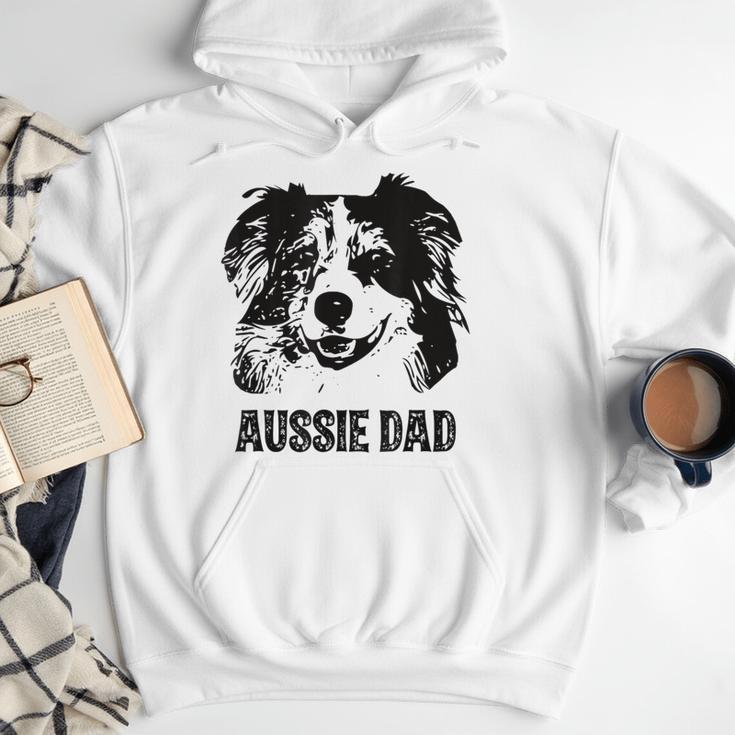 Aussie Dad Australian Shepherd Dog Dad For Men Men Hoodie