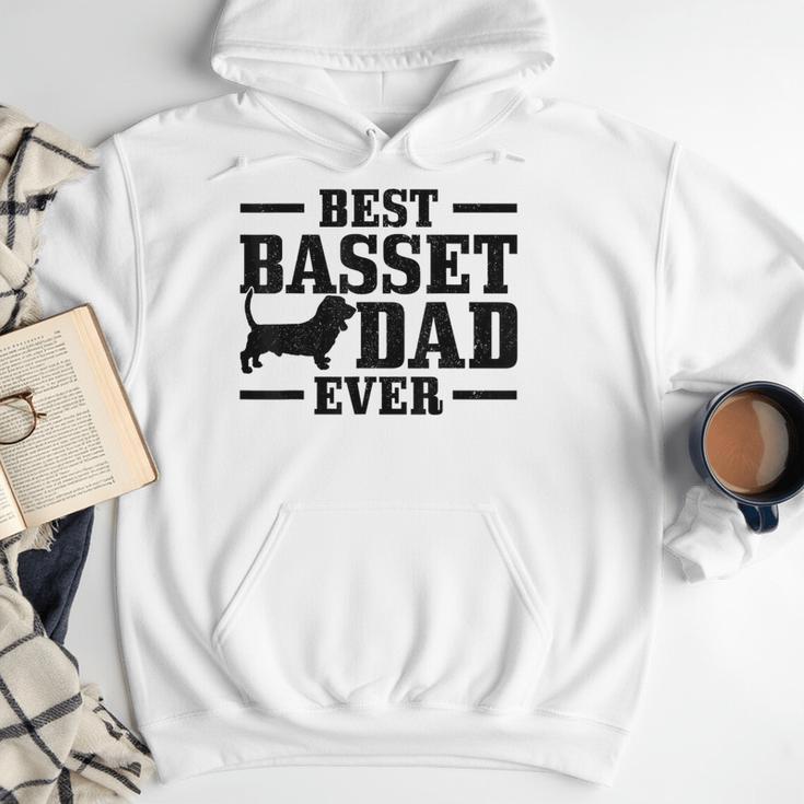 Basset Dad Dog Papa Basset Hound Men Men Hoodie
