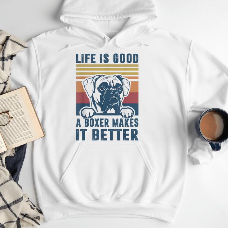 Boxer Dog For Men Women Boxer Dog Dad Mom Small Men Hoodie