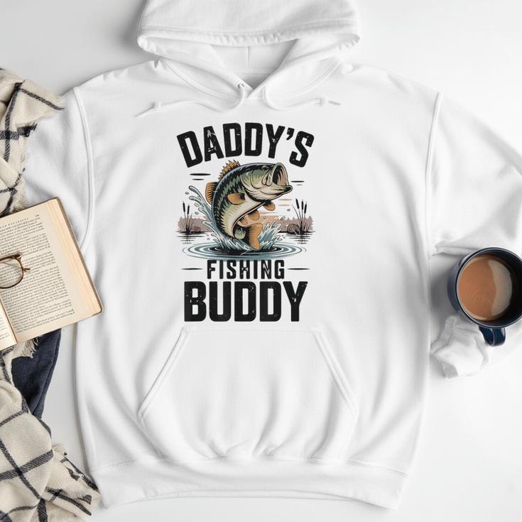 Boy Daddy Fishing Buddy Matching Fishing Bass Fishing Men Hoodie