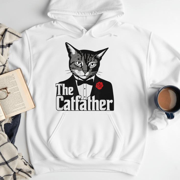 The Cat Father Cool Cat Dad Cat Lovers Men Hoodie