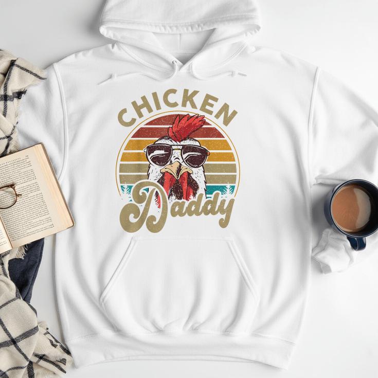 Chicken-Shirt Rooster Daddy Vintage Farmer Dad Father Men Hoodie
