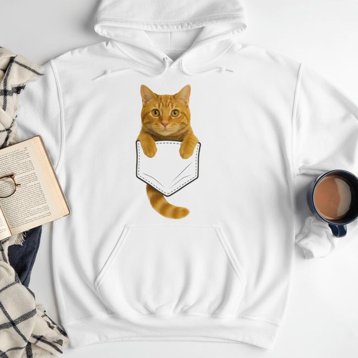 Cute Tabby Cat Pocket Cat Mom Cat Dad Cat Lover Men Hoodie Cute Tabby Cat Pocket Cat Mom Cat Dad Cat Lover Men Hoodie