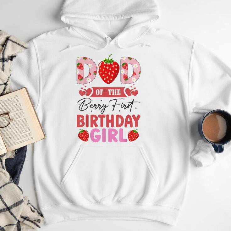 Dad Of The Berry First Birthday Girl Sweet Strawberry Men Hoodie