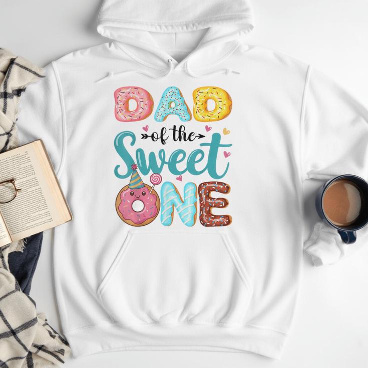 Dad Of The Sweet One 1st Birthday Girl Donut Party Men Hoodie