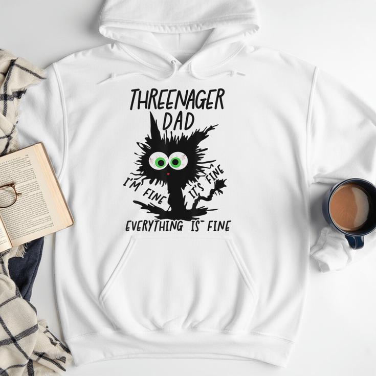 Dad Threenager Dad Daddy Of A Threenager Men Hoodie