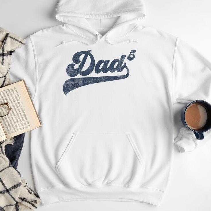 Dad5 Daddy Of 5 Kids Father Of Five Fifth Time Dad Men Hoodie