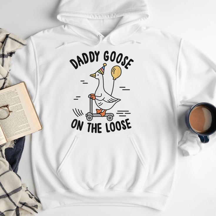Daddy Goose On The Loose Birthday Matching Family Men Hoodie