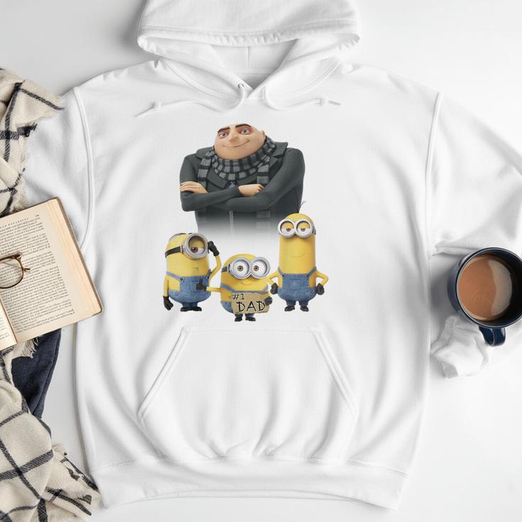Despicable Me Minions Father's Day 1 Dad Cardboard Sign Men Hoodie