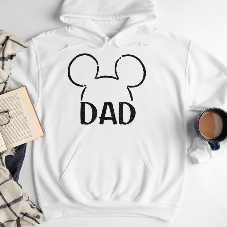 Disney Mickey And Friends Dad Mickey Ears Outline Logo Men Hoodie