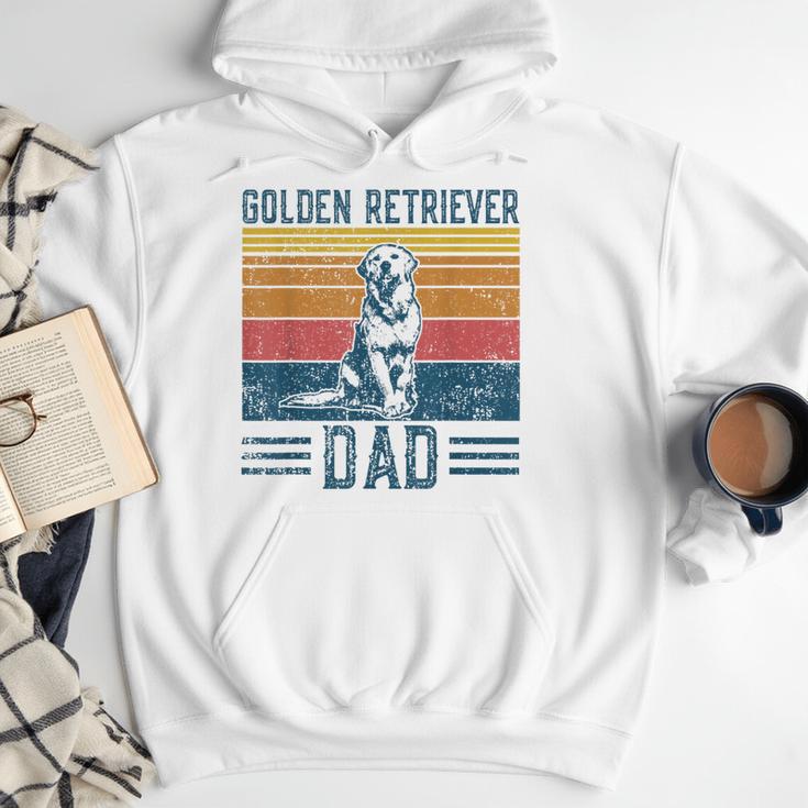 Dog Golden Dad Vintage Golden Retriever Dad Small Men Hoodie
