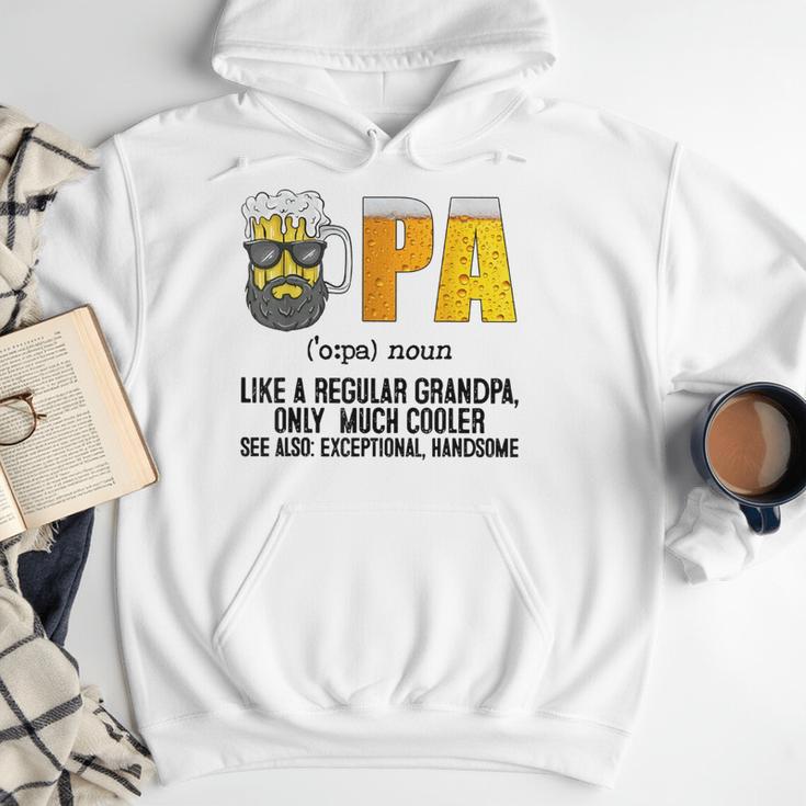 Drinking Opa Like A Regular Grandpa Much Cooler Beer Dad Men Hoodie
