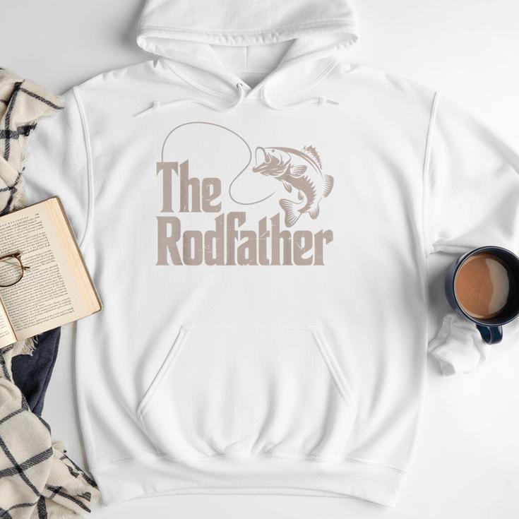 Father Day The Rodfather Dad Fishing From Daughter Son Men Hoodie
