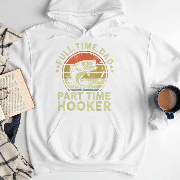 Fishing Dad Part Time Hooker Bass Fish Father Day Men Hoodie