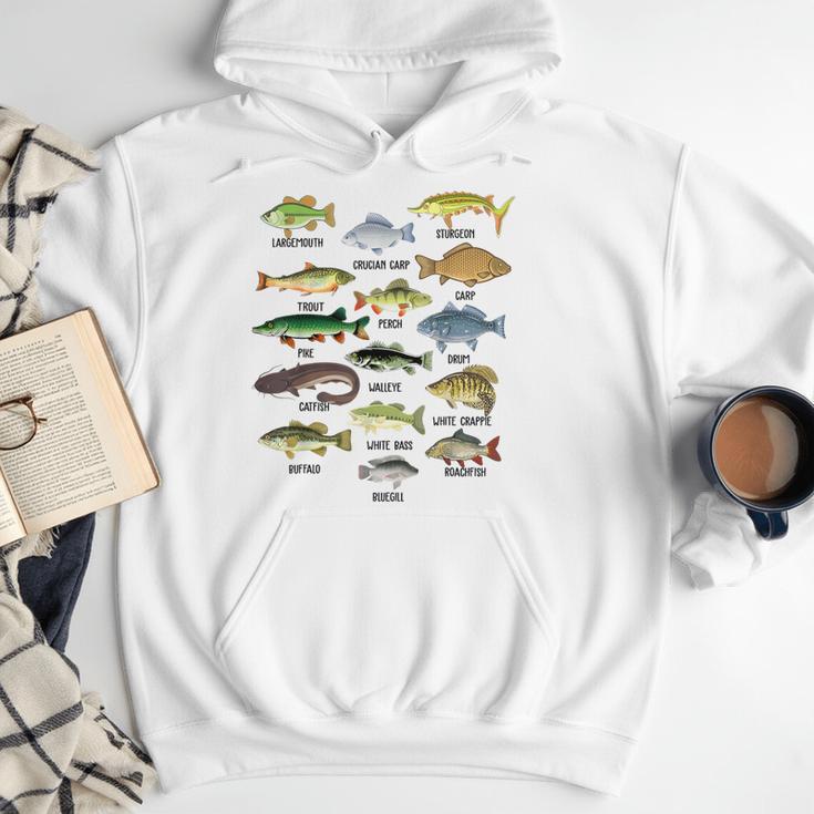 Fishing-Shirt Types Of Freshwater Bass Fish Dad Jokes Men Hoodie Fishing-Shirt Types Of Freshwater Bass Fish Dad Jokes Men Hoodie