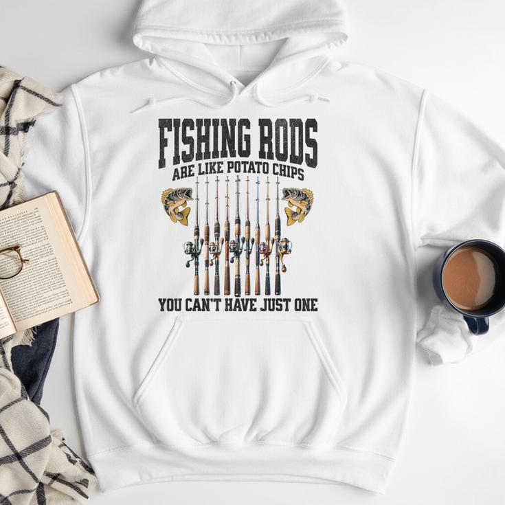 Fishing Tuna Bass Rod Fisherman Cool Dad Quote Men Hoodie