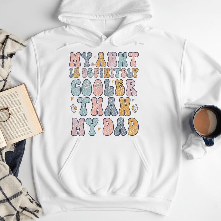 Funny Auntie My Aunt Is Definitely Cooler Than My Dad Men Hoodie