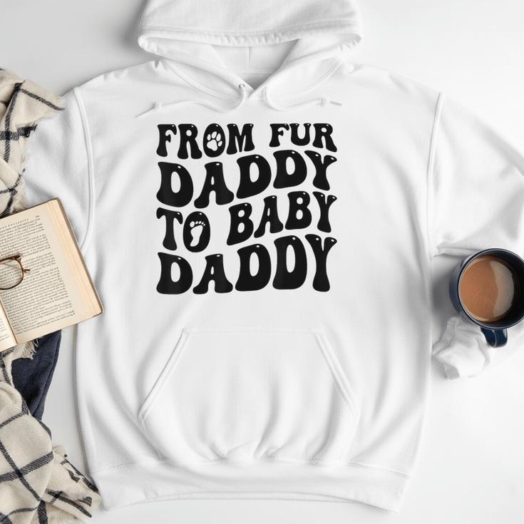 From Fur Daddy To Baby Daddy Dog Pregnancy Dad Men Men Hoodie