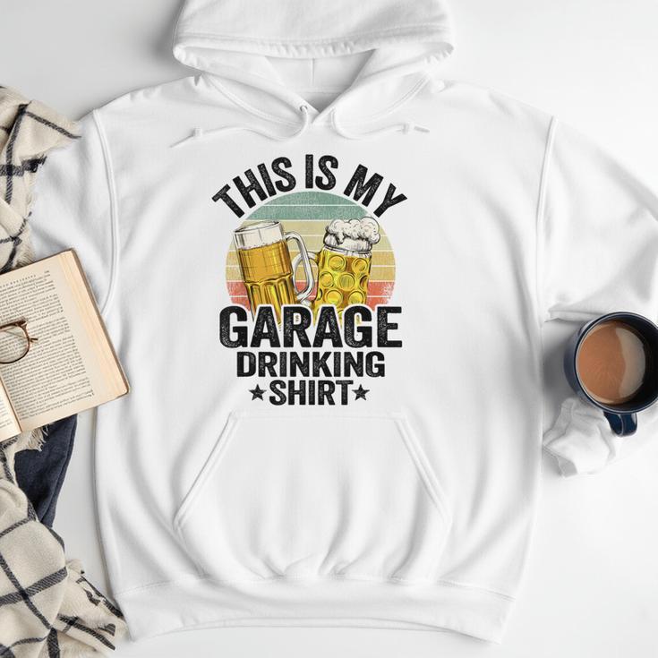 Garage Drinker Dad Vintage Beer This Is My Garage Drinking Men Hoodie