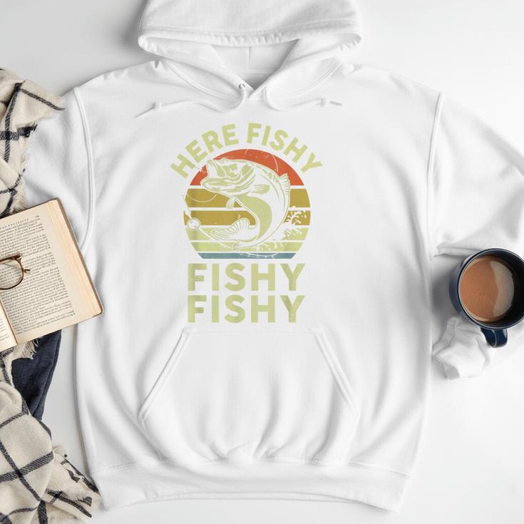 Here-Fishy Fishing Boy Large Mouth Bass Dad Men Hoodie Here-Fishy Fishing Boy Large Mouth Bass Dad Men Hoodie
