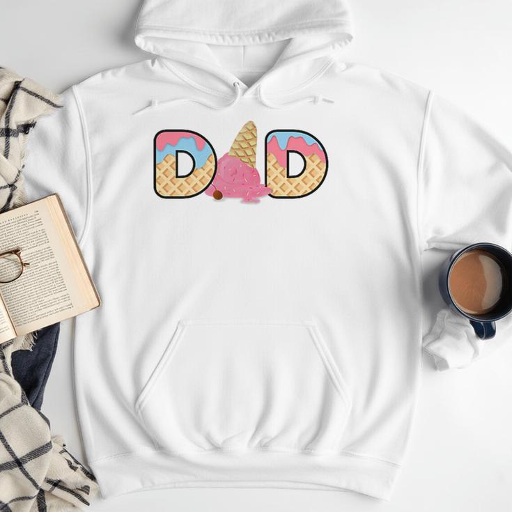 Ice Cream Dad 1st Birthday Matching Family Men Hoodie