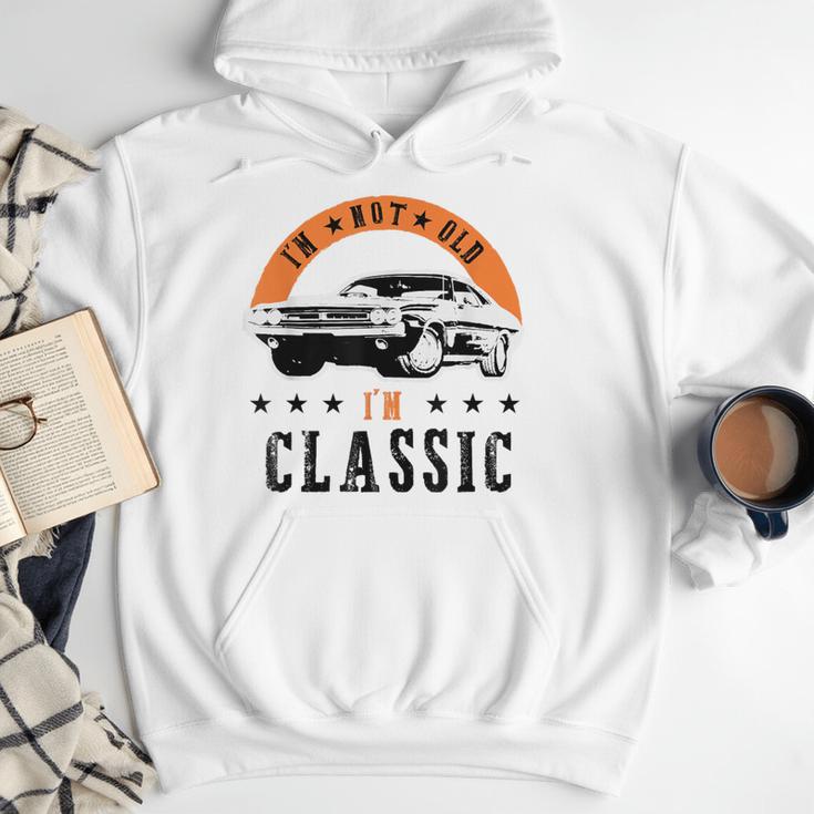 I'm Not Old I'm Classic Muscle Cars Retro Dad Vintage Car Men Hoodie
